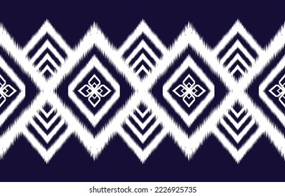 Abstract ethnic geometric ikat pattern. oriental African American Mexican Aztec motif textile and bohemian pattern vector elements. designed for background, wallpaper, print .vector ikat pattern. 