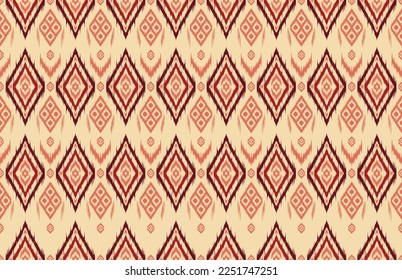Abstract ethnic geometric pattern art. Design for background, wallpaper, clothing, carpet, ceramic, texture, aztec, tribal, fabric, woven, embroidery and vector illustration.