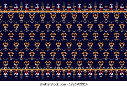 Abstract ethnic geometric pattern background design wallpaper, Indian border. traditional print vector illustration.