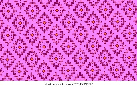 Abstract ethnic geometric pattern background design wallpaper.  Seamless pattern in tribal, folk embroidery, Ikat art design esign for carpet, wallpaper, clothing, wrapping, fabric, cover. traditional