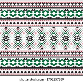 Abstract ethnic geometric pattern design for background or wallpaper.