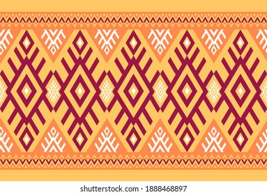 Abstract ethnic geometric pattern design for background or wallpaper,clothing,wrapping,bati,k,fabric,vector illustration.