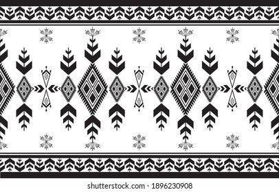 Abstract ethnic geometric pattern design for background or wallpaper