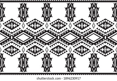 Abstract ethnic geometric pattern design for background or wallpaper