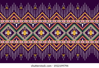 Abstract ethnic geometric pattern design for background or wallpaper