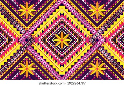Abstract ethnic geometric pattern design for background or wallpaper, indian,border,traditions ,illustration