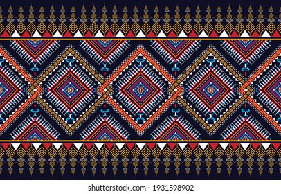 Abstract ethnic geometric pattern design for background or wallpaper,border ,indian,print,illustration,tradition