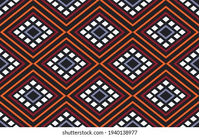 Abstract ethnic geometric pattern design background for wallpaper or other fabric pattern.