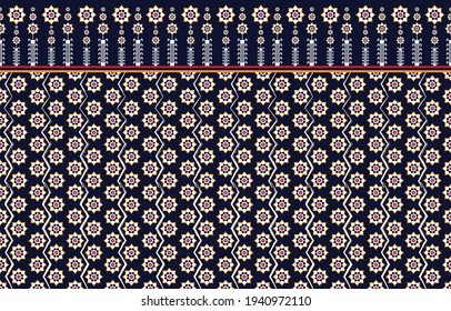 Abstract ethnic geometric pattern design for background or wallpaper