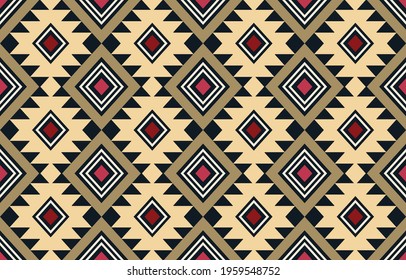Abstract ethnic geometric pattern design background for wallpaper or other fabric pattern.