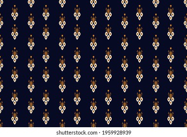 Abstract ethnic geometric pattern design for background or wallpaper,carpet,wallpaper,clothing,wrapping,Batik,
fabric,Vector illustration.embroidery style.