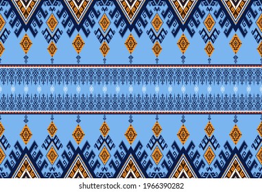Abstract ethnic geometric pattern design for background or wallpaper