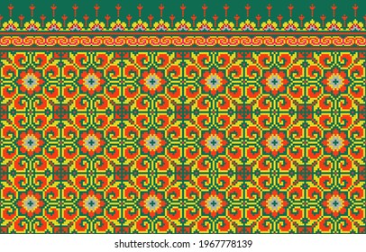 Resumen de diseño de patrones geométricos étnicos para tela, cortina, fondo, alfombra, papel pintado, ropa, envoltura, Batik, ilustración vectorial. Diseño de repetición de patrones sin brillo con formas geométricas.