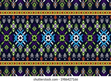 Abstract ethnic geometric pattern design for background or wallpaper