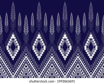 Abstract ethnic geometric pattern design for background or wallpaper.