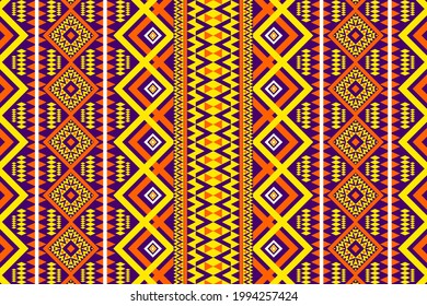 Abstract ethnic geometric pattern design for background or wallpaper or fabric and printing.