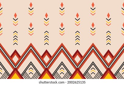 Abstract ethnic geometric pattern design background for wallpaper.