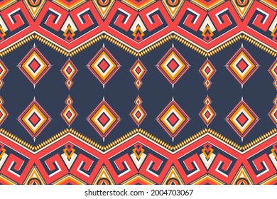 Abstract ethnic geometric pattern design for background or wallpaper.