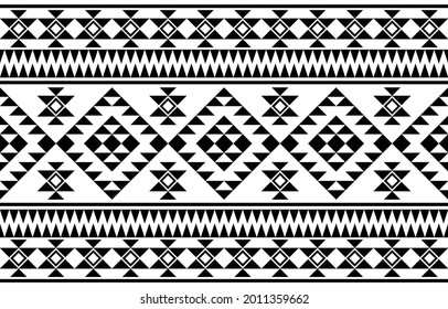 Abstract ethnic geometric pattern design for background or wallpaper.