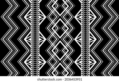 Abstract ethnic geometric pattern design for background or wallpaper.