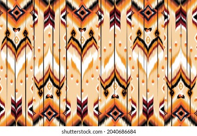 Abstract ethnic geometric pattern design for background or wallpaper,clothing,wrapping,batik,fabric,vector,illustration,Geometric ethnic oriental floral seamless pattern traditional,ikat pattern
