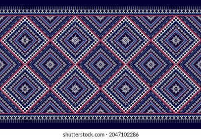 Abstract ethnic geometric pattern. Design for background, illustration, wallpaper, fabric, texture, batik, carpet, clothing, embroidery