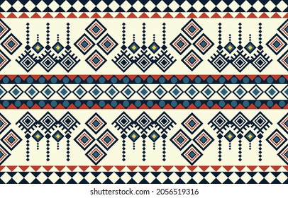 Abstract ethnic geometric pattern design for background or wallpaper.