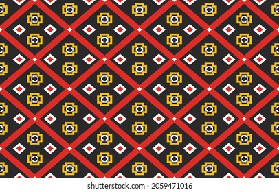 Abstract ethnic geometric pattern design background for wallpaper or other fabric pattern.