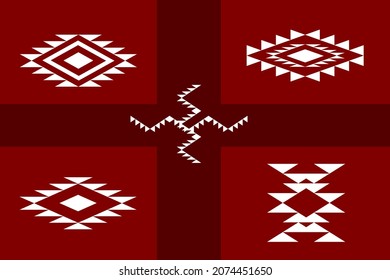 abstract ethnic geometric pattern design for background or wallpaper