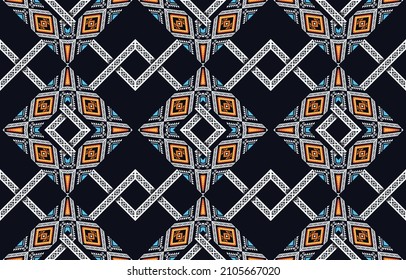 Abstract ethnic geometric pattern design for background or wallpaper