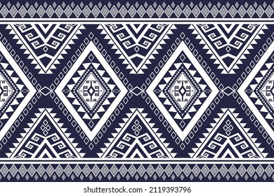 Resumen de patrones geométricos étnicos Diseño para fondo, alfombra, papel pintado, ropa, envoltura, tela, ilustración vectorial.