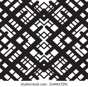 Abstract ethnic geometric pattern design for background or wallpaper,Ikat geometric folklore ornament. Tribal ethnic vector texture. Seamless striped pattern in Aztec style. Figure tribal embroidery.