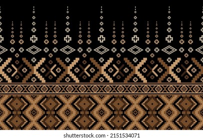Abstract ethnic geometric pattern design for background or wallpaper.
