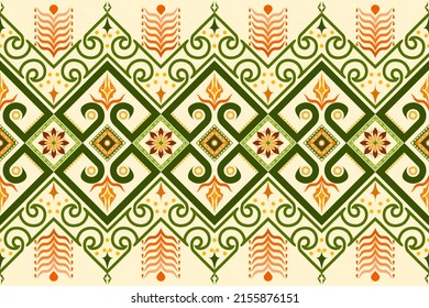 Abstract ethnic geometric pattern design for background and wallpaper. Seamless striped pattern in Aztec style. Folk embroidery.