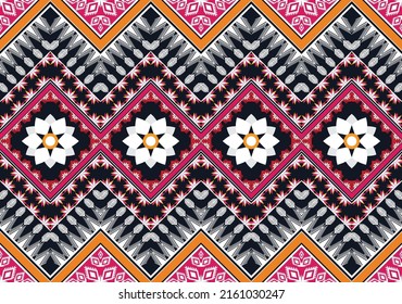 Abstract ethnic geometric pattern design for wallpaper, background, carpet, clothing, wrapping, fabric, cover, textile