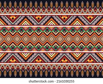 Abstract ethnic geometric pattern design for wallpaper, background, carpet, clothing, wrapping, fabric, cover, textile