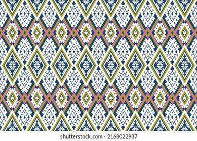 Abstract ethnic geometric pattern design for background or wallpaper.