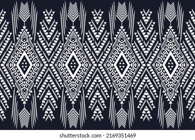 Abstract ethnic geometric pattern design for textile background or wallpaper.