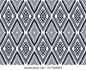 Resumen de diseño de patrones geométricos étnicos para fondo, papel pintado, tela, ropa, alfombra, cortina, pañuelo, envoltura. Ilustración vectorial. Motivos navajos. Patrón de Boho.