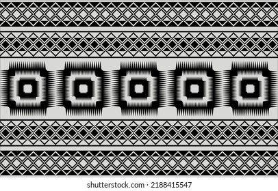 Abstract ethnic geometric pattern design for background, carpet, wallpaper, fabric or packing. Vector illustration embroidery style.