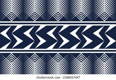 Resumen de diseño de patrones geométricos étnicos para fondo, alfombra, papel pintado, tela o embalaje. Estilo de bordado de ilustración vectorial.