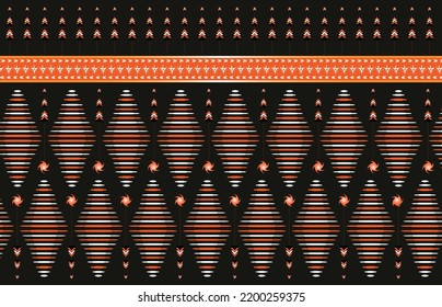 Abstract ethnic geometric pattern design for background or wallpaper, Abstract ethnic geometric pattern,print,border,tradition,ethnic oriental floral seamless pattern,illustration. pattern sty