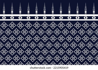 Abstract ethnic geometric pattern design for background or wallpaper, vector illustration.