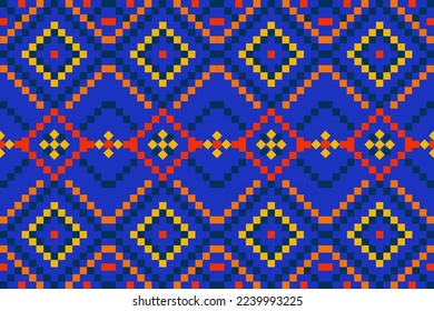 Abstract ethnic geometric pattern design for background.Tribal ethnic vector texture.Fabric pattern mandala native textile.Embroidery design