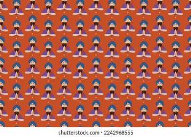 Abstract ethnic geometric pattern design for background or wallpaper. Ikat geometric folklore ornament. Tribal ethnic vector texture. Seamless striped pattern in Aztec style. Figure tribal embroidery