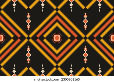 Abstract ethnic geometric pattern design for background.American,Mexican style design for background,vector,illustration,fabric,clothing,carpet,textile,wrapping,batik,embroidery
