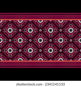 Abstraktes, ethnisch geometrisches Muster für Hintergrund oder Tapete Nahtlose Muster in Tribal, Folkstickerie und mexikanischem Stil.Aztekische geometrische Kunstverzierungen.Design für Teppich, Tapeten, Kleie