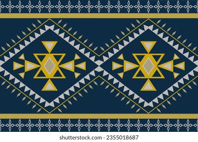 Abstract ethnic geometric pattern design for background.Tribal ethnic vector texture.Fabric pattern mandala native textile.Embroidery design