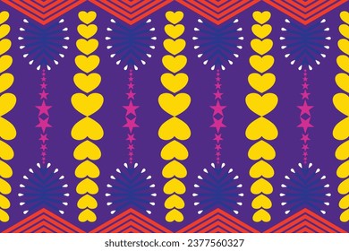 Abstract ethnic geometric pattern design for background or wallpaper.