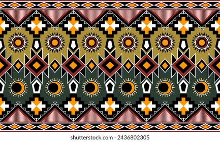 Abstract ethnic geometric pattern design, Seamless striped pattern in tribal style. Design for carpet, wallpaper, clothing, background, wrapping, fabric, ornament illustration, cover and textile.